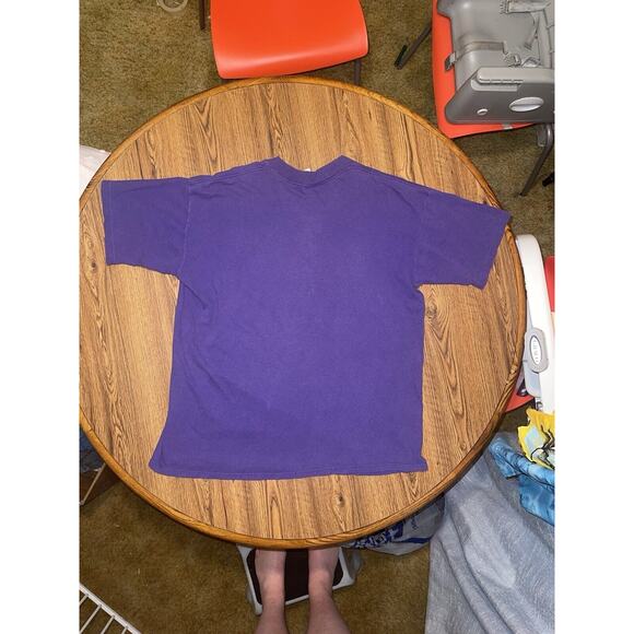 Vintage 90’s Garfield Jim Davis Big Print Graphic Purple Shirt XL RARE FIND - Picture 6 of 7